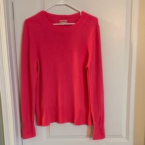 Jcrew 100% Cashmere Pink Sweater